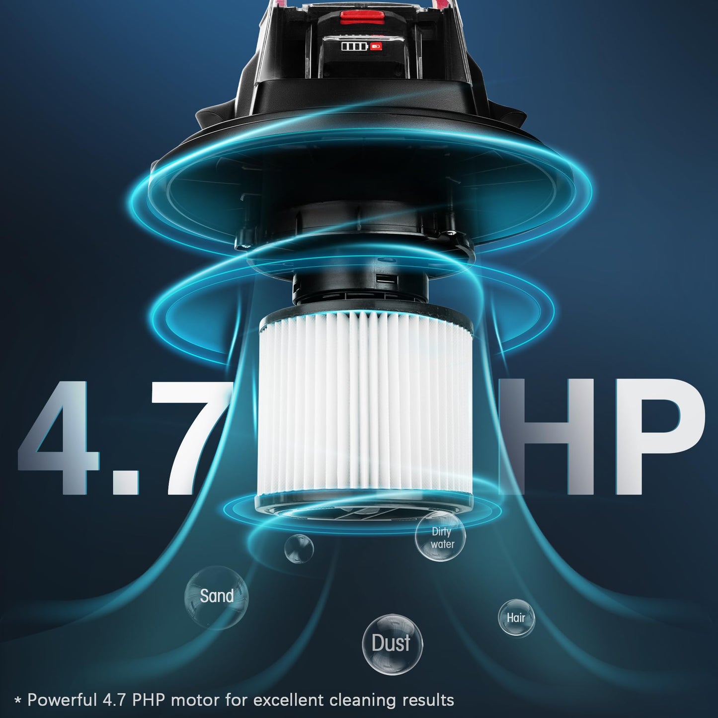 Shop-Vac 20V Wet/Dry Cordless Vacuum, 5 Gallon, 4.7 Peak HP, 10kPa Strong Suction & Blower, Portable Shop Vacuum, 4.0A Battery Powered for Car, Home and Garage