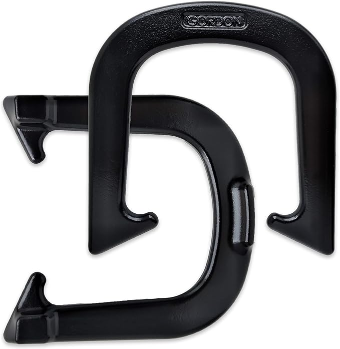Gordon Professional Pitching Horseshoes - NHPA Sanctioned for Tournament Play - Drop Forged Construction - One Pair (2 Shoes) - Medium Weight