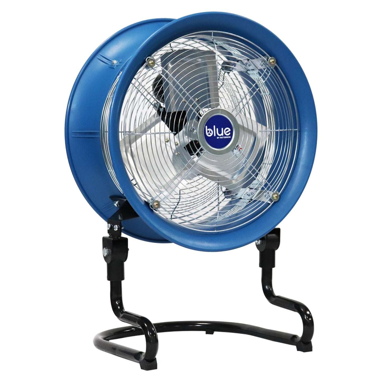 patterson BLUE 20” High Velocity Industrial Floor Fan with 14” Fan Blade, Heavy Duty 3-Speed Metal Air Circulator for Garage, Workshop, Warehouse, Home Gym, Patio & Commercial Use
