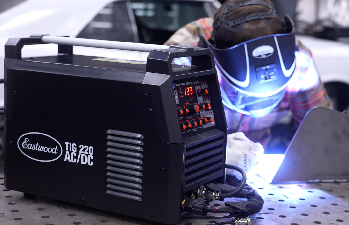 Eastwood TIG 220 AMP AC/DC TIG Welder and Stick Welding Weld Steel Aluminum