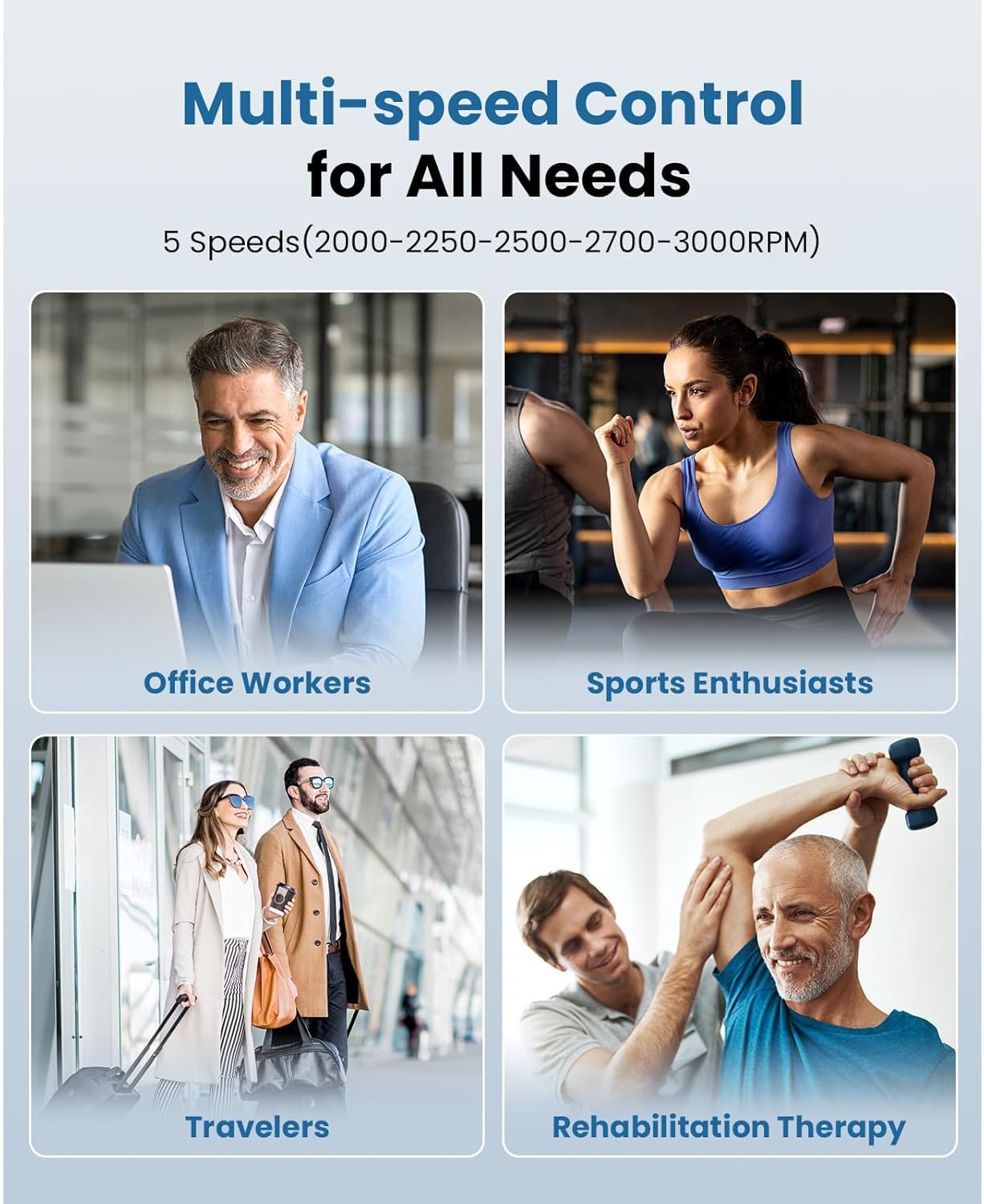 BOB AND BRAD M7 Plus Mini Massage Gun with Heat, FSA Eligible & HSA Approved Deep Tissue Percussion Massager for Back & Neck Stiffness - Portable, Quiet, Ultra-Lightweight