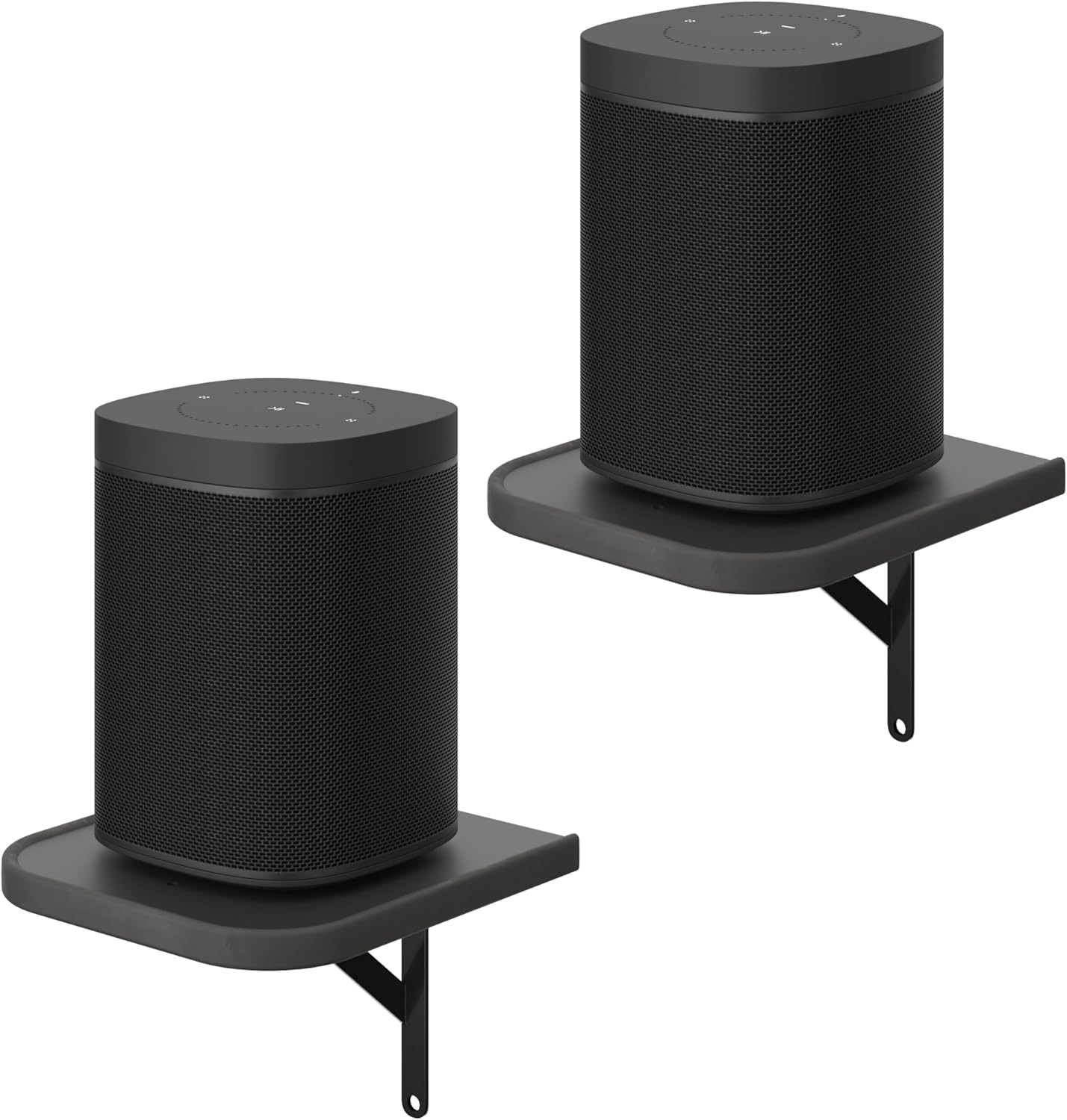 AREAJD Set 2 of Universal Small Rear Speaker Wall Mount Shelf Surround Sound Speaker Stand Bookshelf for Samsung, Roku