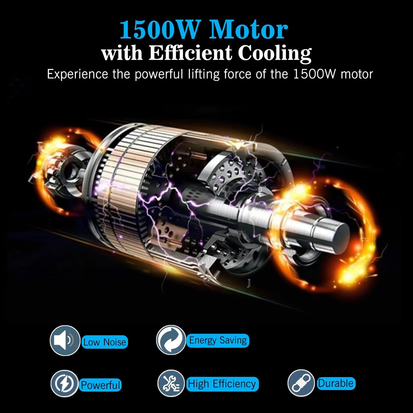 Zoihanx 3-in-1 Electric Portable Hoist Winch,1500W Portable Power Winch Crane with Wire and Wireless Remote Control, 328FT Wireless Remote Control Range,for Garage, Factory, Warehouse, Balcony