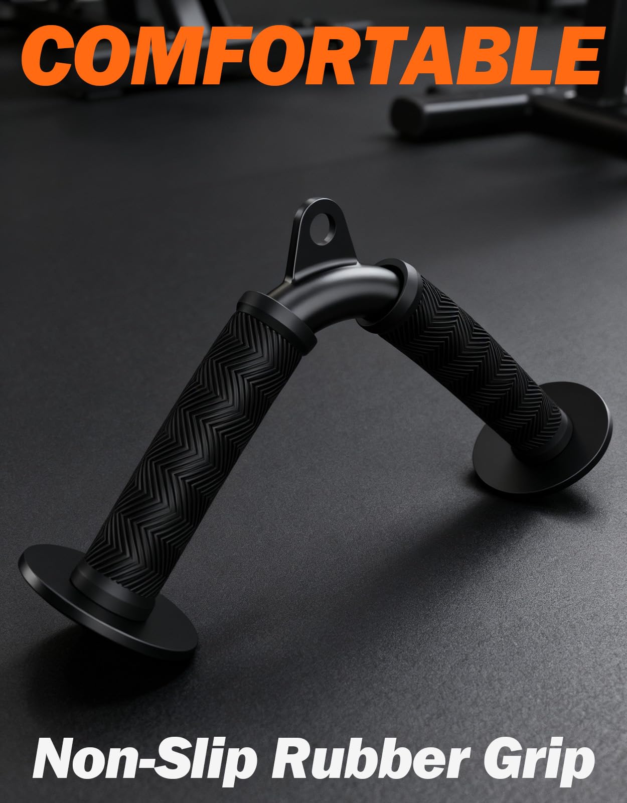 Fitarc Tricep V Bar Cable Attachment, Tricep Pull Down Attachment for Home Gym Equipment, Tricep Bar Cable Attachments for Gym with Non-Slip Rubber Grips, Cable Machine Attachment