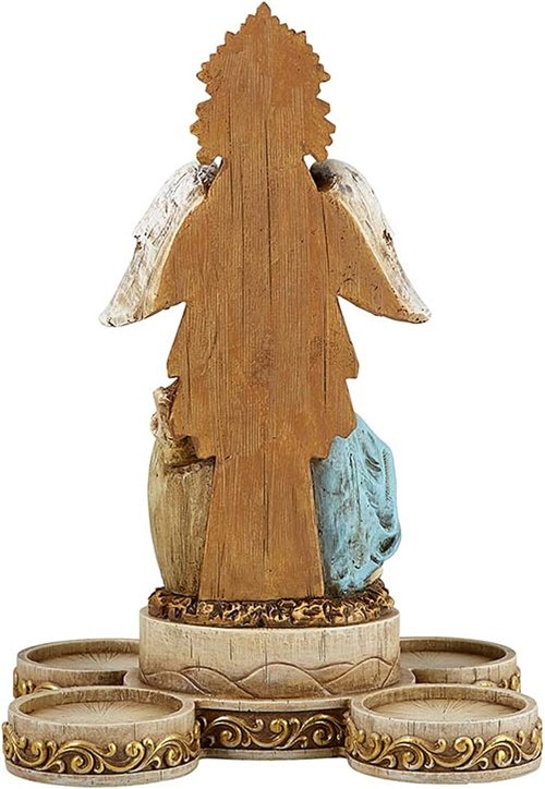 Needzo Nativity Scene Candle Holder Set - Holy Family Figurines for Votive Candles | 6.5 x 10 Inches