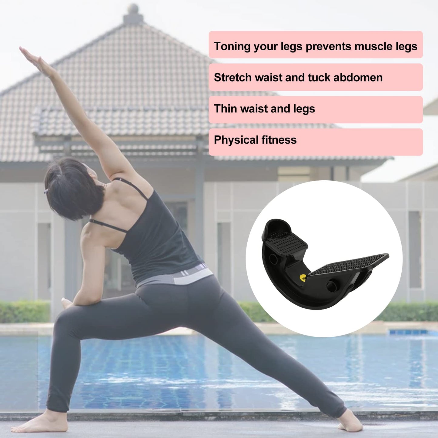 Foot Rocker Calf Stretcher, Feet Ankle & Leg Stretching for Achilles Tendinitis & Plantar Fasciitis Pain Relief, Shin Splint, Tight Calves, Arch & Heel Pain Relief - Ankle Wedge