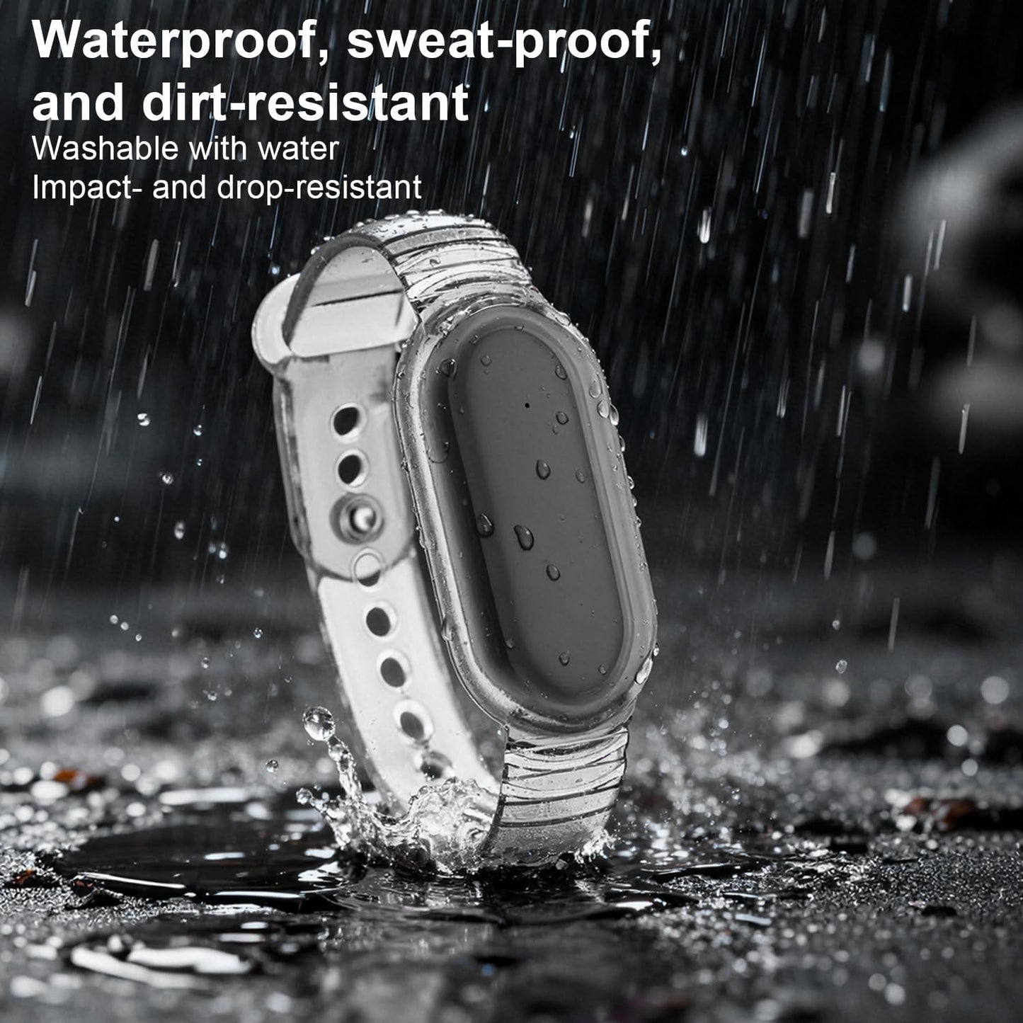 Fukaisu Wristband for NotePin, Adjustable Strap TPU Wristband for Plaud NotePin AI Voice Recorder Accessory