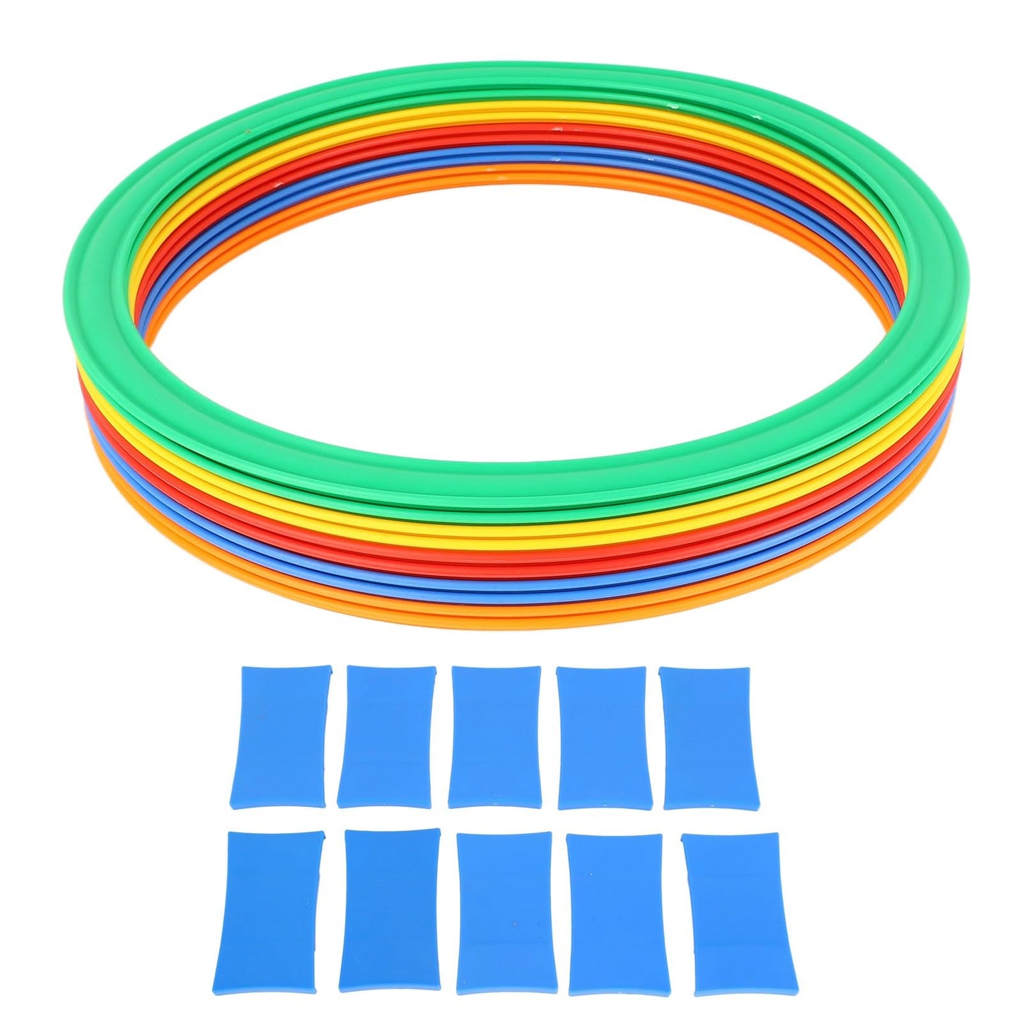 Sports Speed Ring Set 10 Rings 10 Buckles Increased Agility Outdoor Rings Toy M 28cm