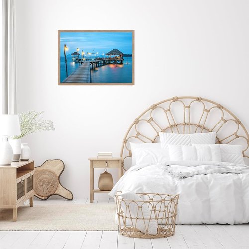 JCJMY Rustic Brown Picture Frame - 16x23 for Horizontal & Vertical Photos | Wall Hanging Gallery Decor