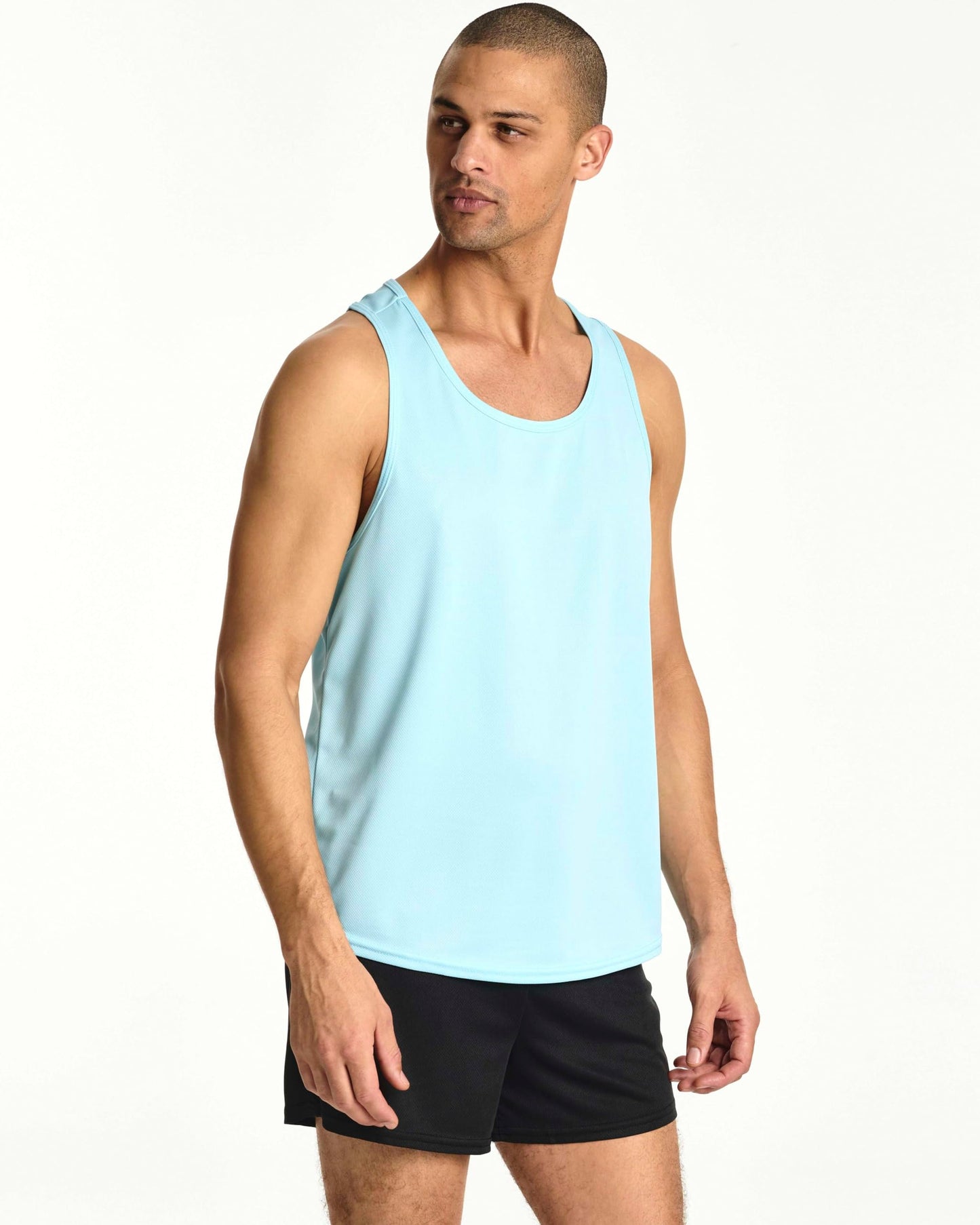 5 Pack: Men's Mesh Y-Back Muscle Tank Top - Gym Workout & Bodybuilding Fitness (Available in Big & Tall) Set 4, L