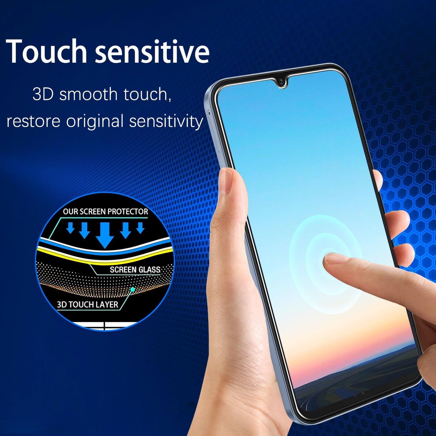 [2-Pack A17 5G A16 5G MAYtobe Screen Protector Designed for Samsung Galaxy / Tempered Glass, Bubble Free, Anti Scratch