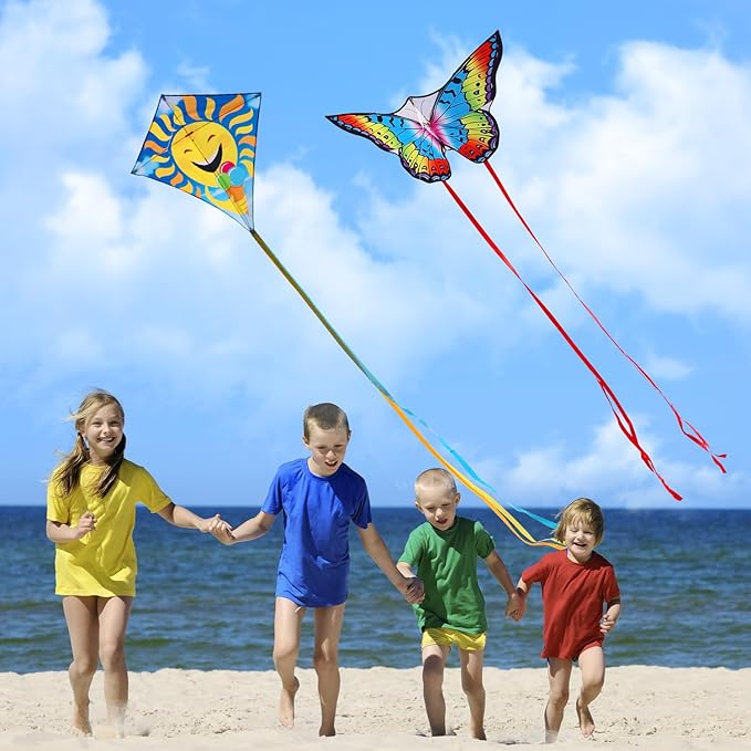 Large Octopus Kites for Kids & Adults,Big Kite for Beginners, Kites for Kids Ages 4-8,Outdoors Activities with Line and Handle