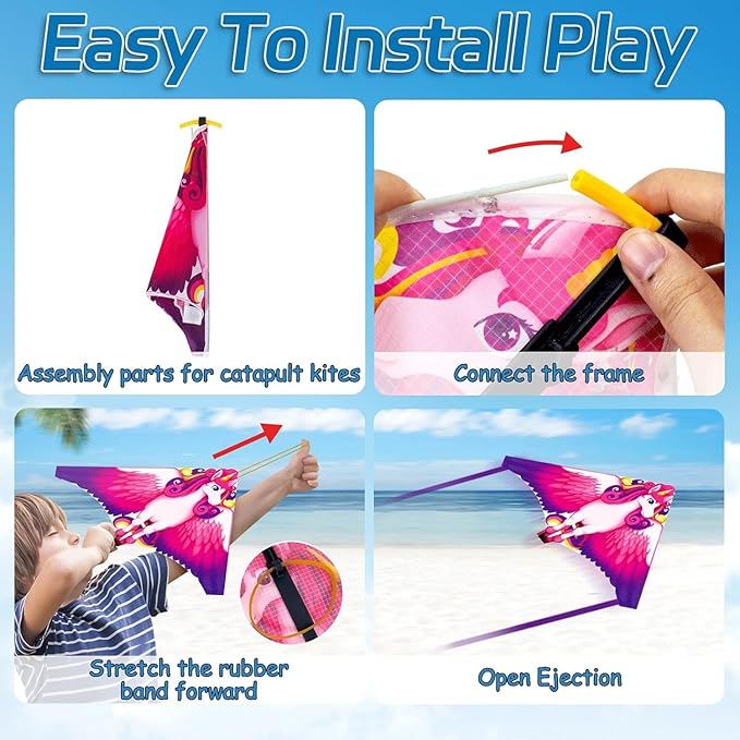 Mini Kites for Kids,Finger Launcher Kites Easy to Fly,Party Favors for Kids 4-8-12 Outdoor Toys Beach Games,Treasure Box Toys for Classroom Prizes Mini Kite Bulk