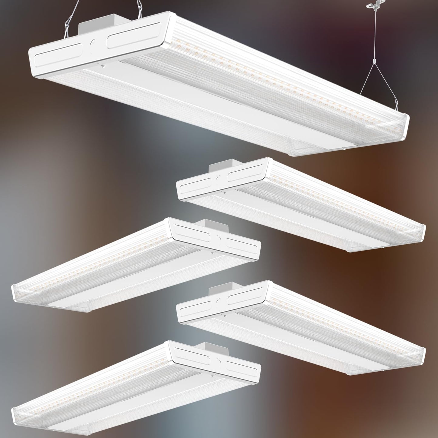 ACOHOOK 2FT 200W LED Commercial Linear High Bay Light 28000LM[Eqv.960W MH/HPS],AC100-277V【Driver Equipped】 5000K,Linear Hanging High Bay Light-4Pack