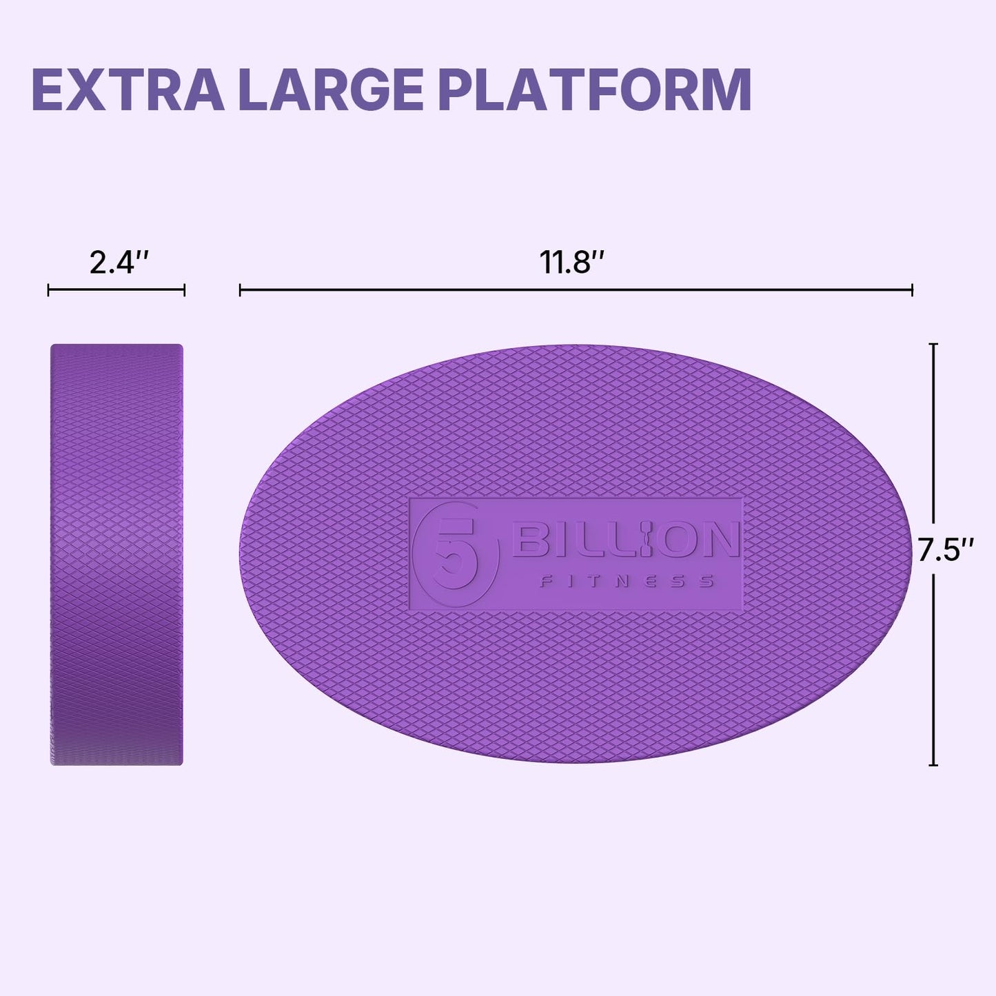 5BILLION Yoga Workout Knee Pad Cushion-Yoga Knee Pad for Pain Free Yoga Pilates Fitness Knee Wrist Elbow Support(Purple)