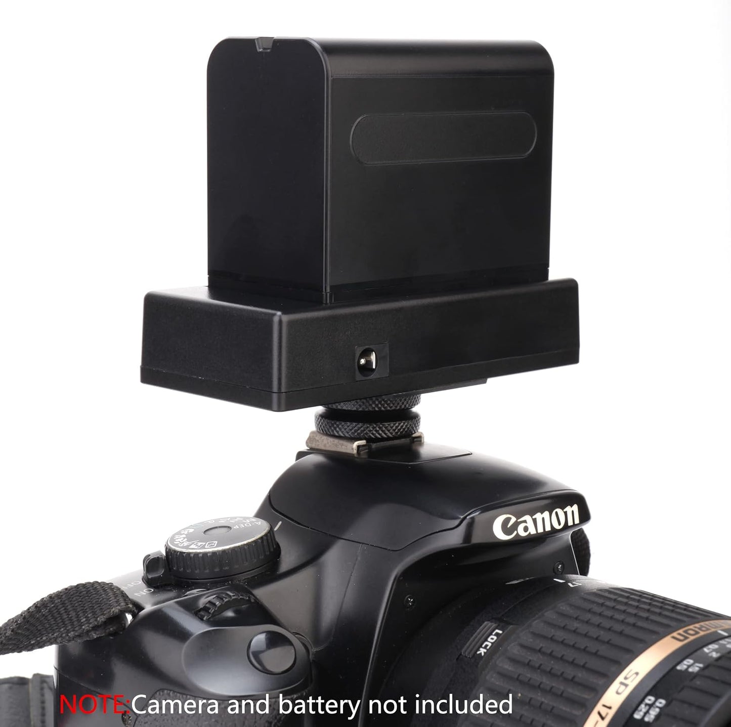 KOERTACOO 7.4V Monitor,1/4" NP-F970 F960 F770 F570 F550 NP-F Battery Adapter Plate with Two DC Output to Power DSLR