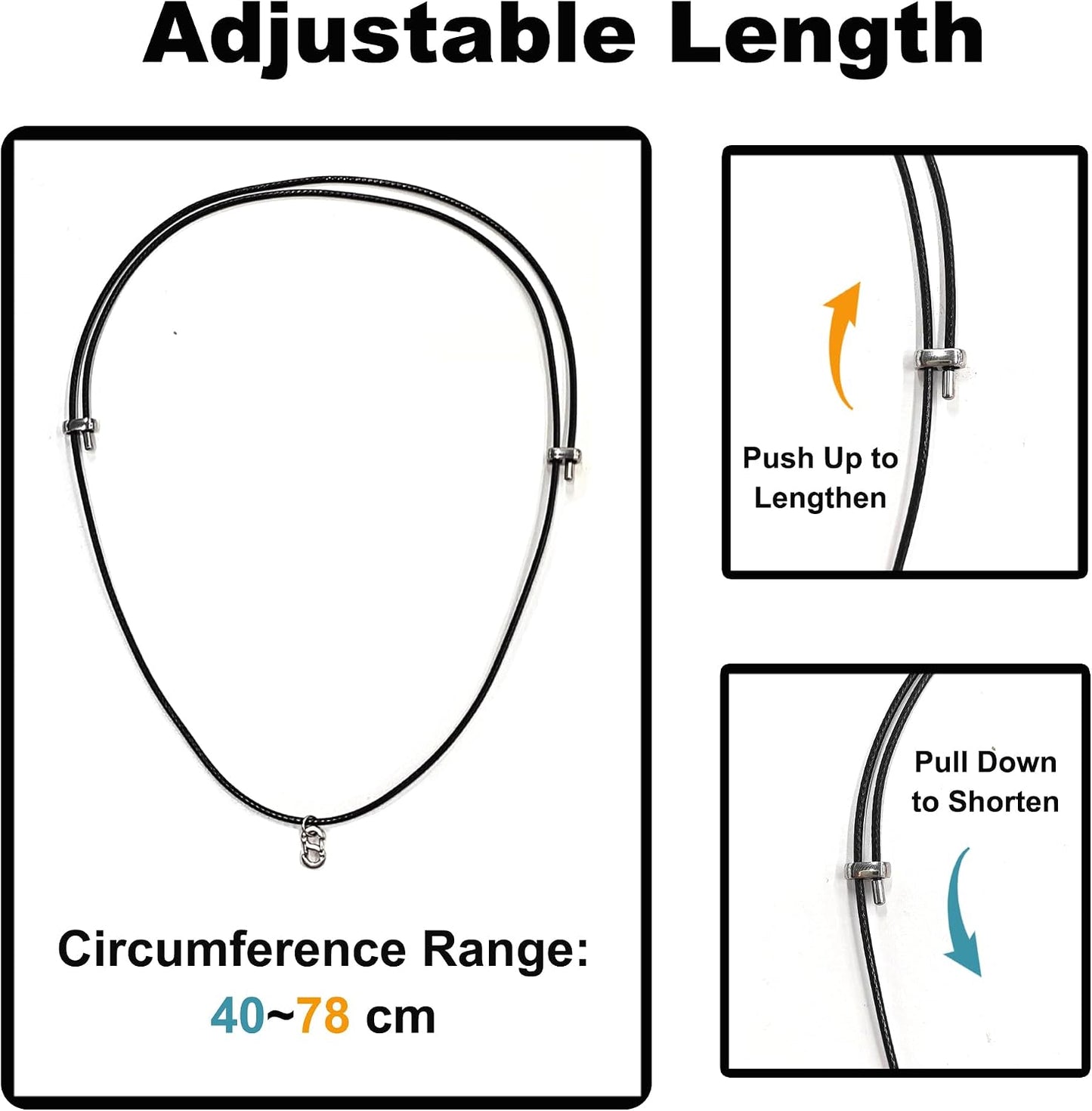 LeoTube 815 inches Neck Strap for PLAUD NotePin Voice Recorder, Leather Strap for PLAUD AI Voice Recorder, Adjustable