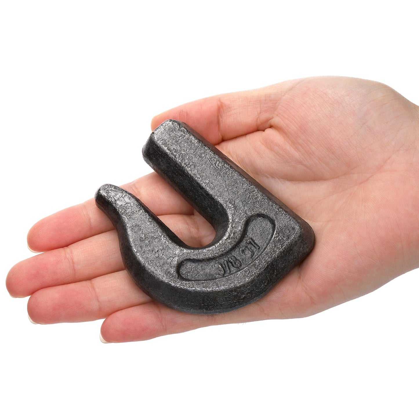 SOUJOY 6 Pack Weld on Grab Hook, 3/8" Tractor Bucket Hooks, G70 Forged Clevis Weldable Tow Chain Hook for Chain Pulling and Lifting, Trailer Truck, Rigging, Car