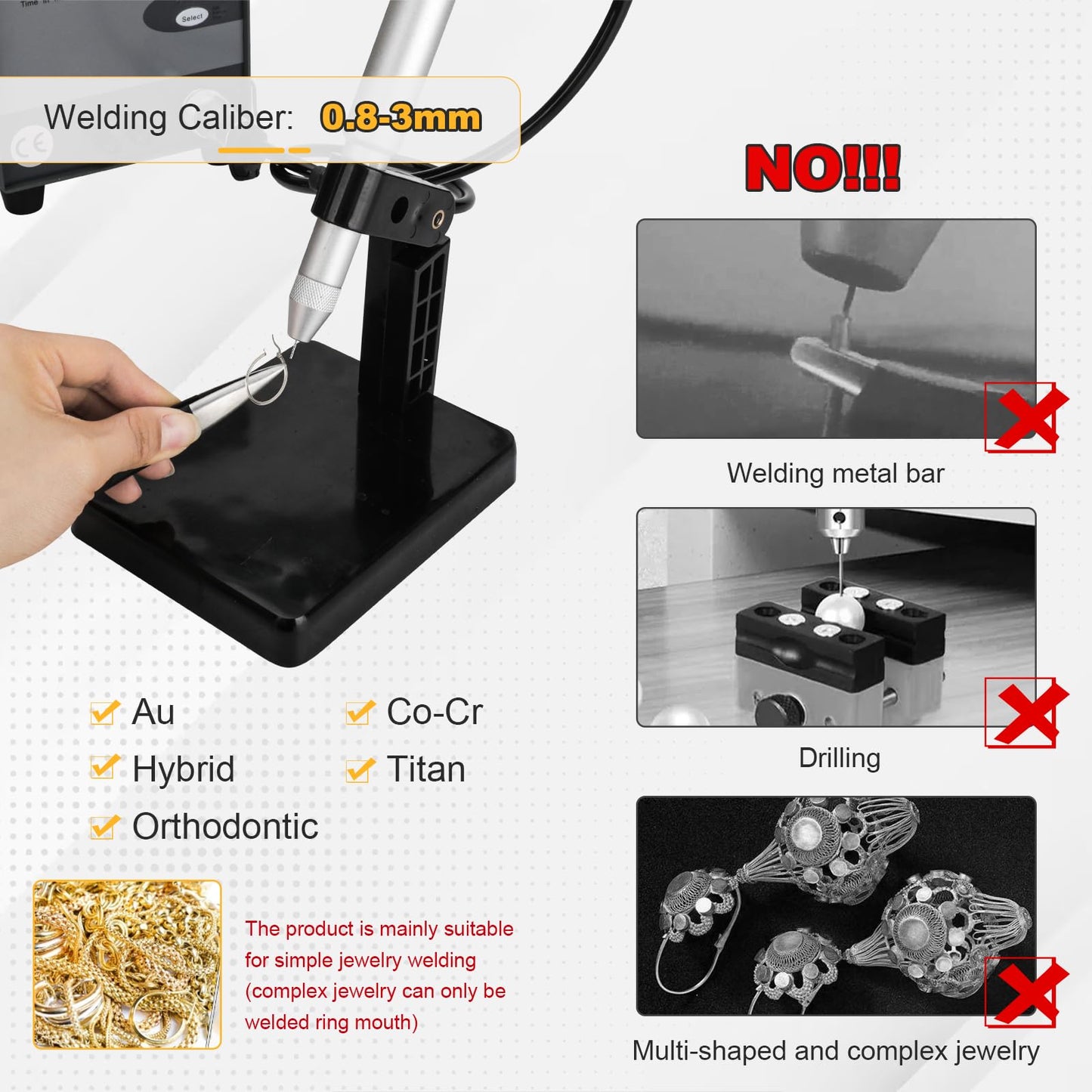 LVCHEN Pulse Arc Welder Permanent Jewelry - Orion Jewelry Welder,110v Permanent Jewelry Welder Kit,100a Welder for Permanent Jewelry