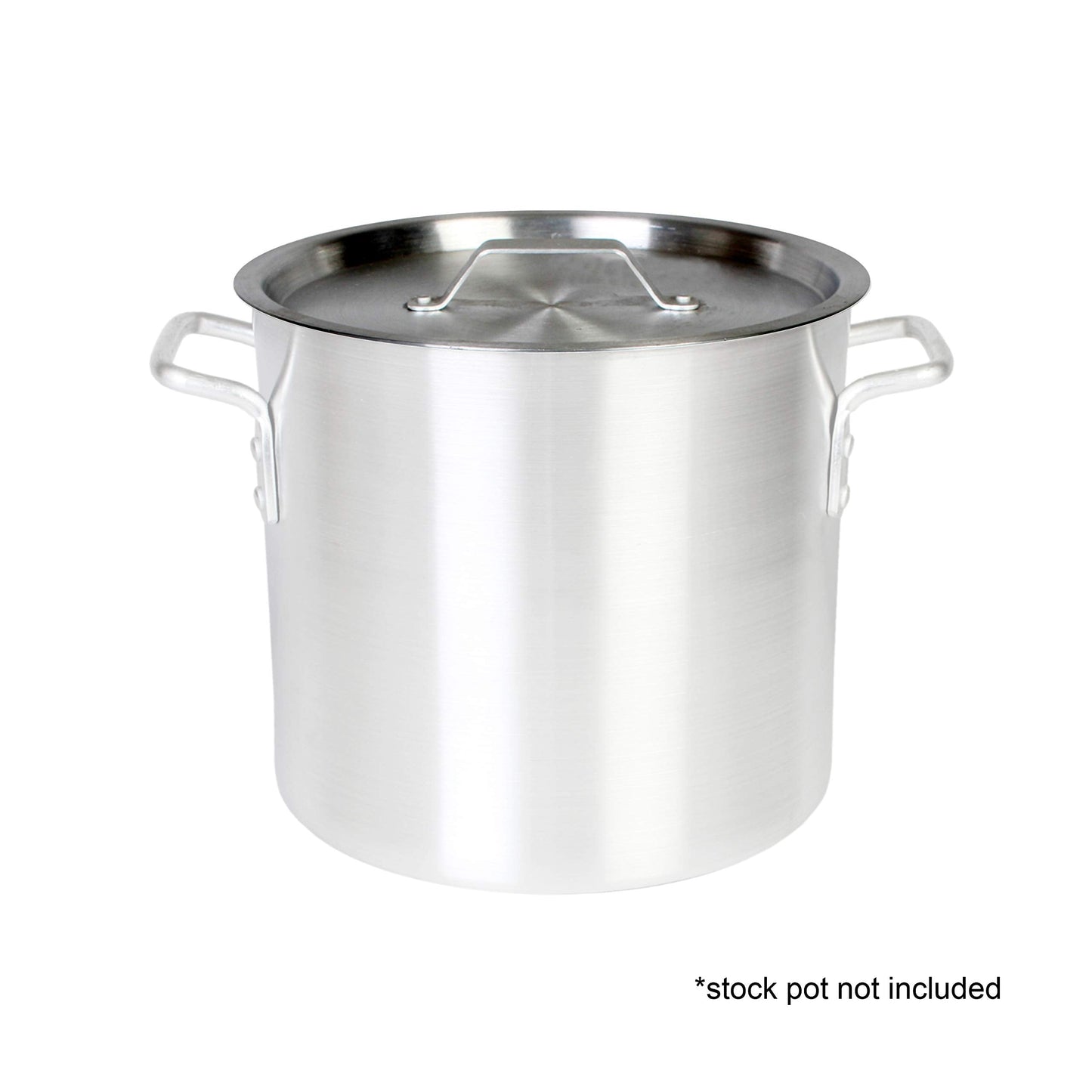Thunder Group Aluminum Stock Pot Lid, 20 Quart, Silver