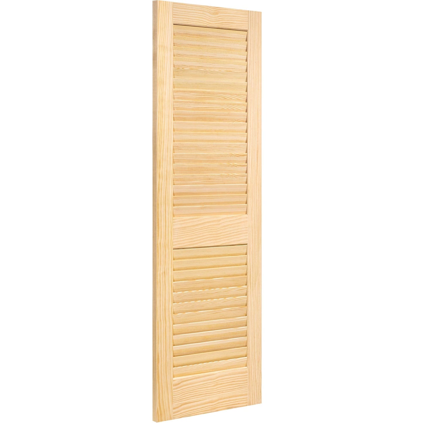 Kimberly Bay Plantation Louvered Unfinished Solid Core Pine Interior Slab (80x18)