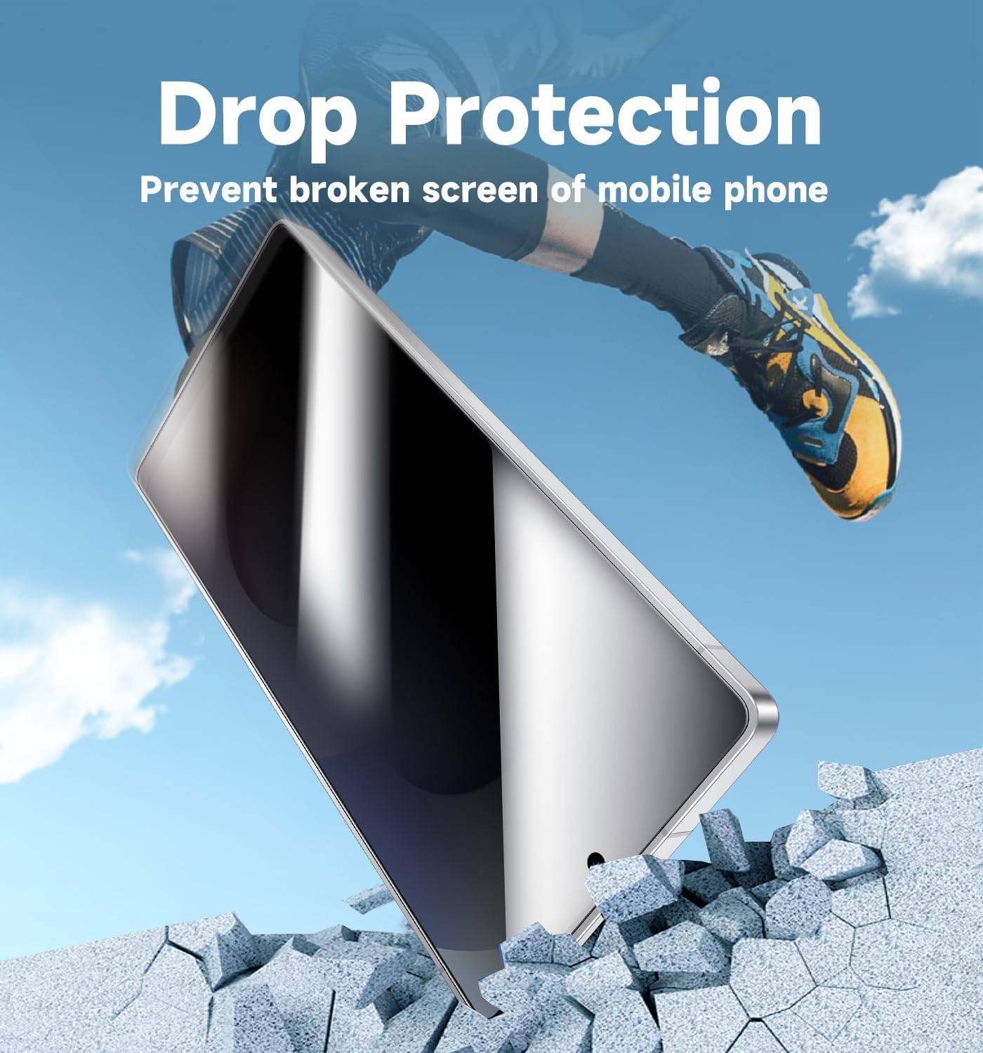 2 Pack S25 MAGIC JOHN for Samsung Galaxy Ultra Privacy Tempered Glass Screen Protector, Bubble Free, Easy Installation