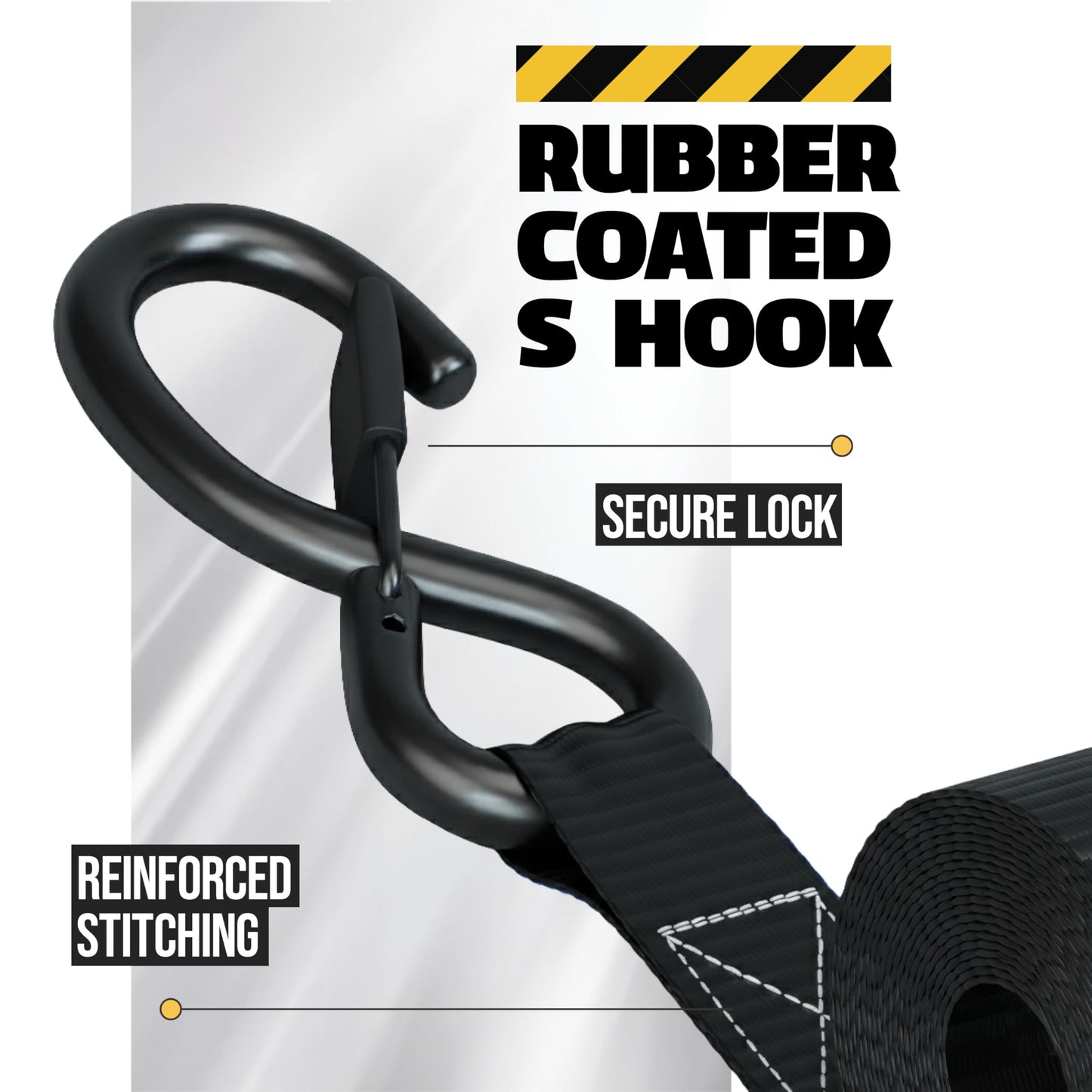 AUGO Retractable Ratchet Straps | 4 Heavy Duty Ratchet Straps Self Retractable Tie Down Straps with Soft Loops & Storage Bag for Motorcycle, Truck, Trailer, Cargo Van | 1200 Lb Break Strength 1” x 10’
