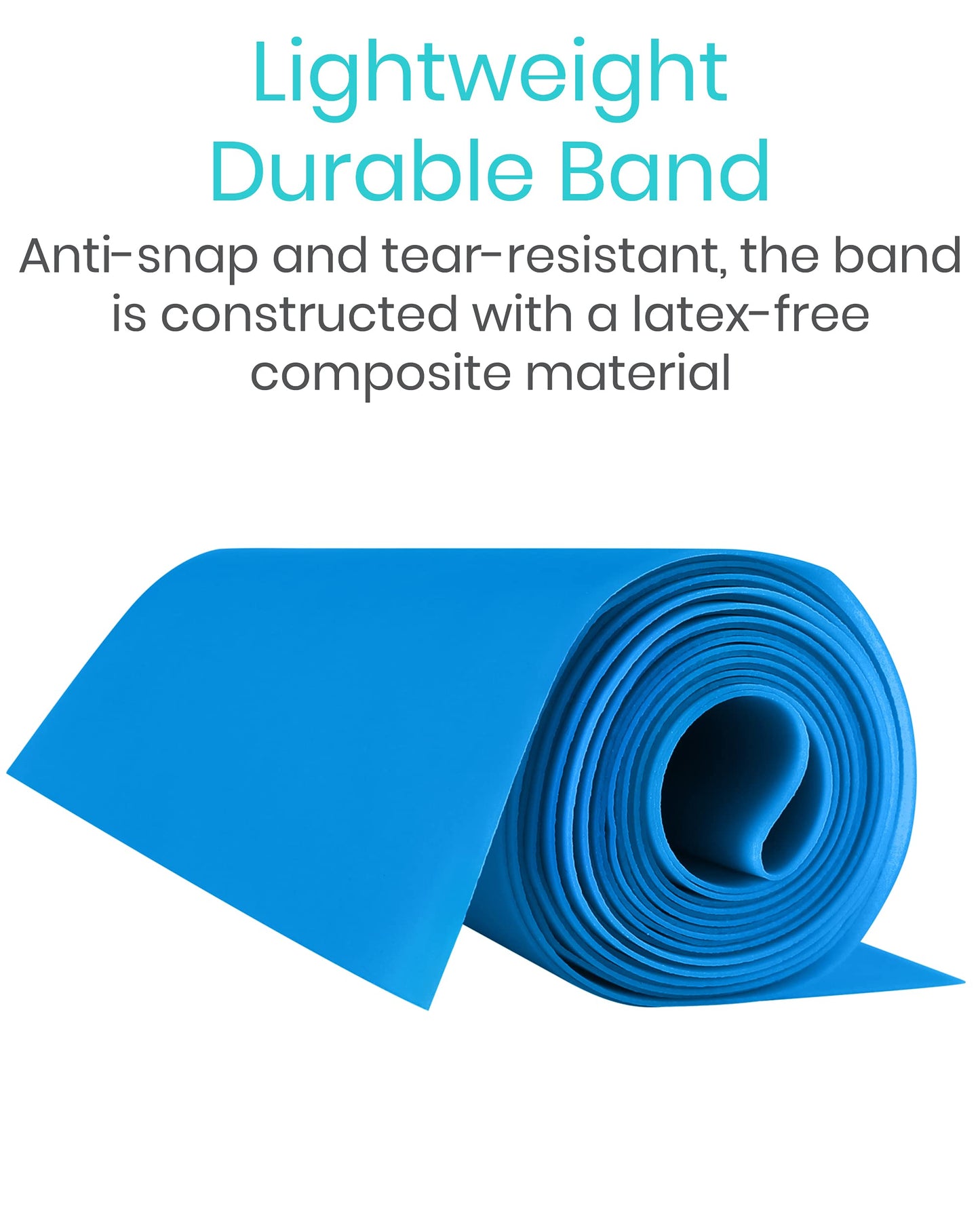 Vive Resistance Bands for Working Out (5 Pack) - Exercise & Workout Resistance Kit - Stretch, Elastic Loop Bands for Physical Therapy, Pilates, Yoga & Gym, for Men & Women (Flat)