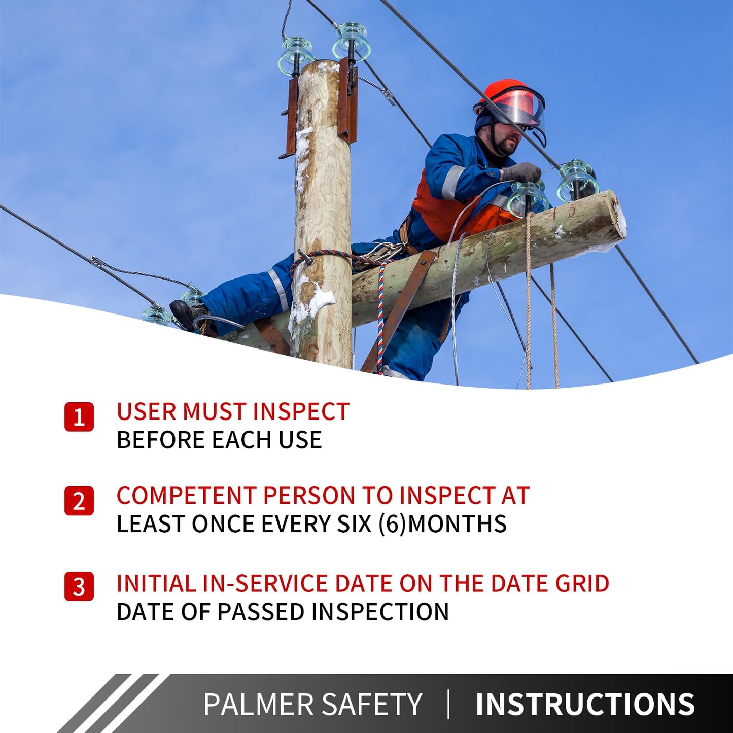 Safety Harness Fall Protection Lanyard-6FT Double Leg Internal Shock Absorbing Safety Lanyard for Consturction,Roofer, Scaffolding -Heavy-Duty Hooks| OSHA & ANSI Rated(Red, 2 Leg)