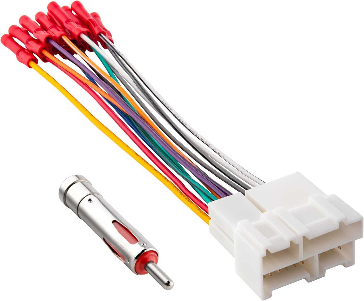 1988-2002 RED WOLF Car Radio Wiring Harness w/Antenna Adapter Compatible with GM Chevrolet GMC Buick Cadillac Install