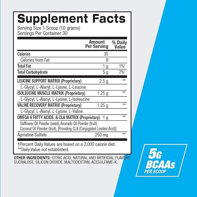 BPI Sports Best BCAA Powder - Muscle Recovery Support - Branched Chain Amino Acids | Building Blocks of Protein and Muscle - Post Workout Recovery ??Hydration - Fruit Punch, 30 Servings