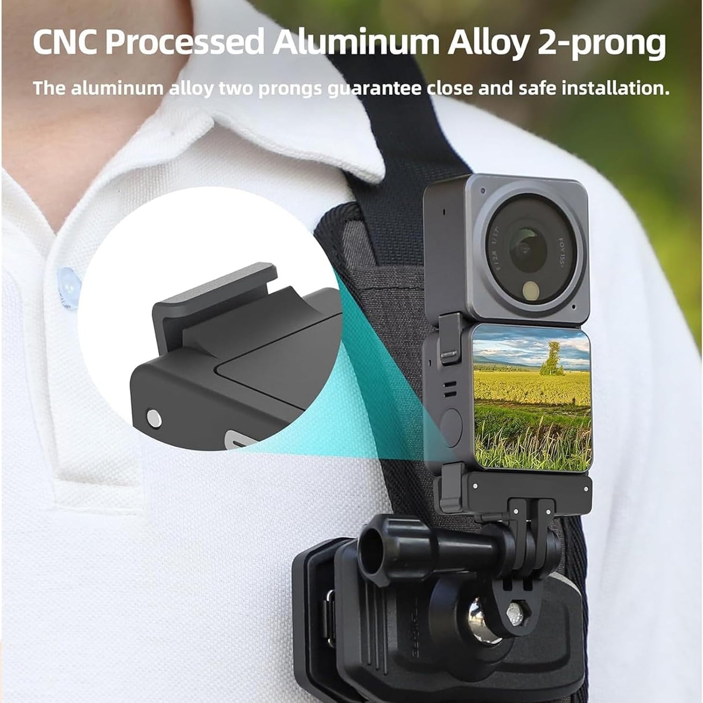 JOYSOG 4/Action 3/Action 2 Action Camera Magnetic Adapter Mount for OSMO Action Quick Release Adapter with Connection