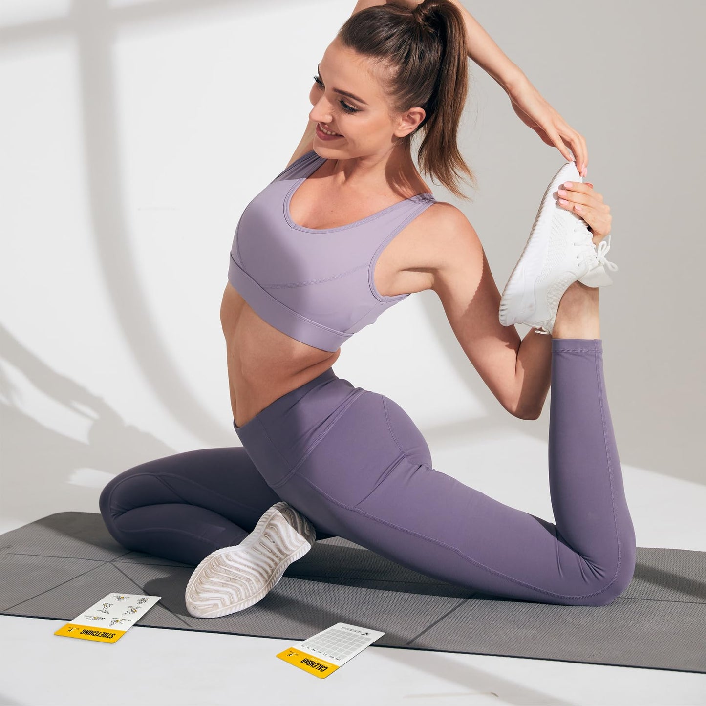 ELAORY Bodyweight & Dumbbell Workout Cards - 100 Large 5"x3.5" Exercise Cards with 24 Strength Moves, Home & Gym Fitness Cards for Men & Women, Beginner Fitness Guide