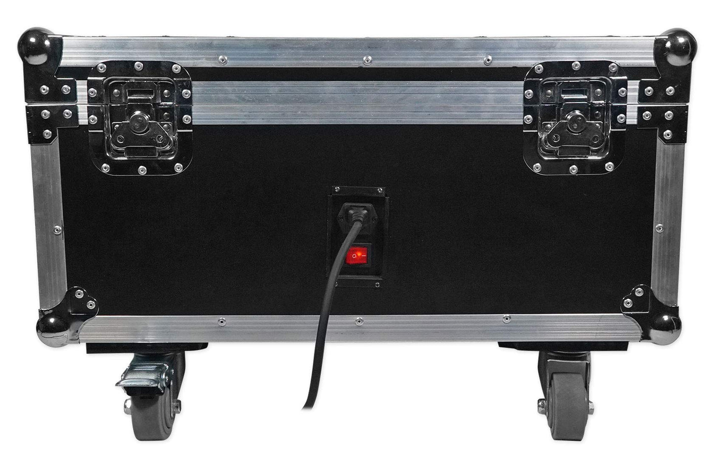 Rockville Best Pack 60 (6) Black 54W Battery Wash Lights, RGBWA+UV, Wireless DMX, Charging Case, Long-Life Battery, LCD Display, for DJs and Events