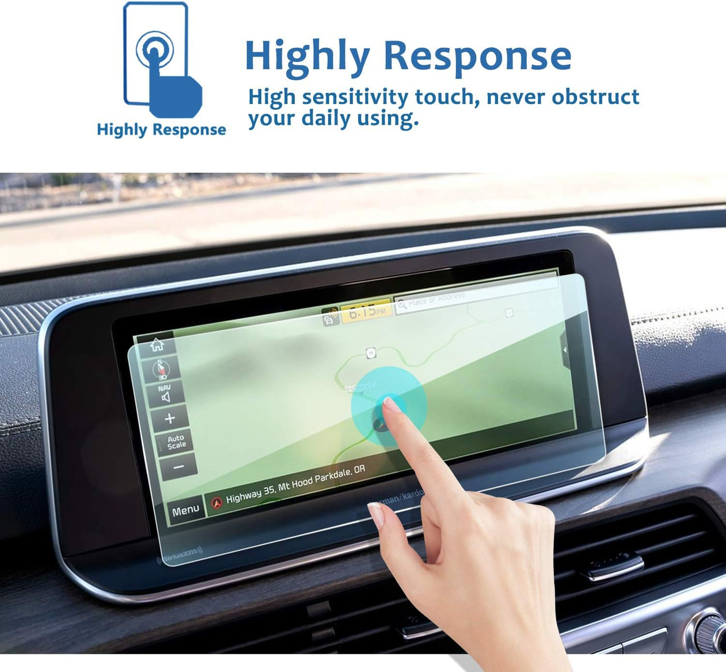 2020 10.25 Inch,Tempered 9H 10.25 Inch LFOTPP Car Navigation Screen Protector for Telluride Glass Hardness Car