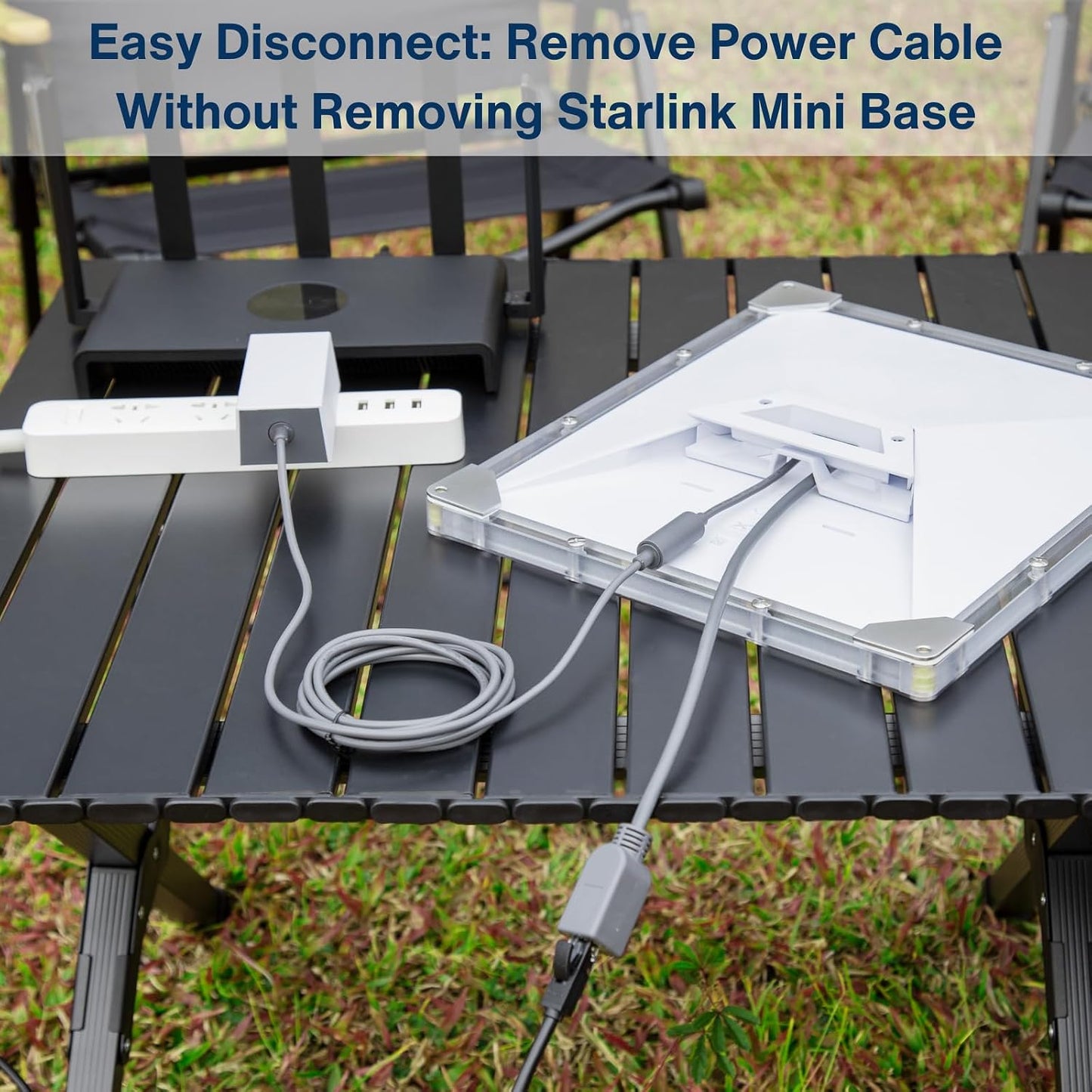 Steinwhale 100W 20V/5A DC Male to DC Female Power Adapter Cable for Starlink Mini, Support PD Input, Waterproof Barrel