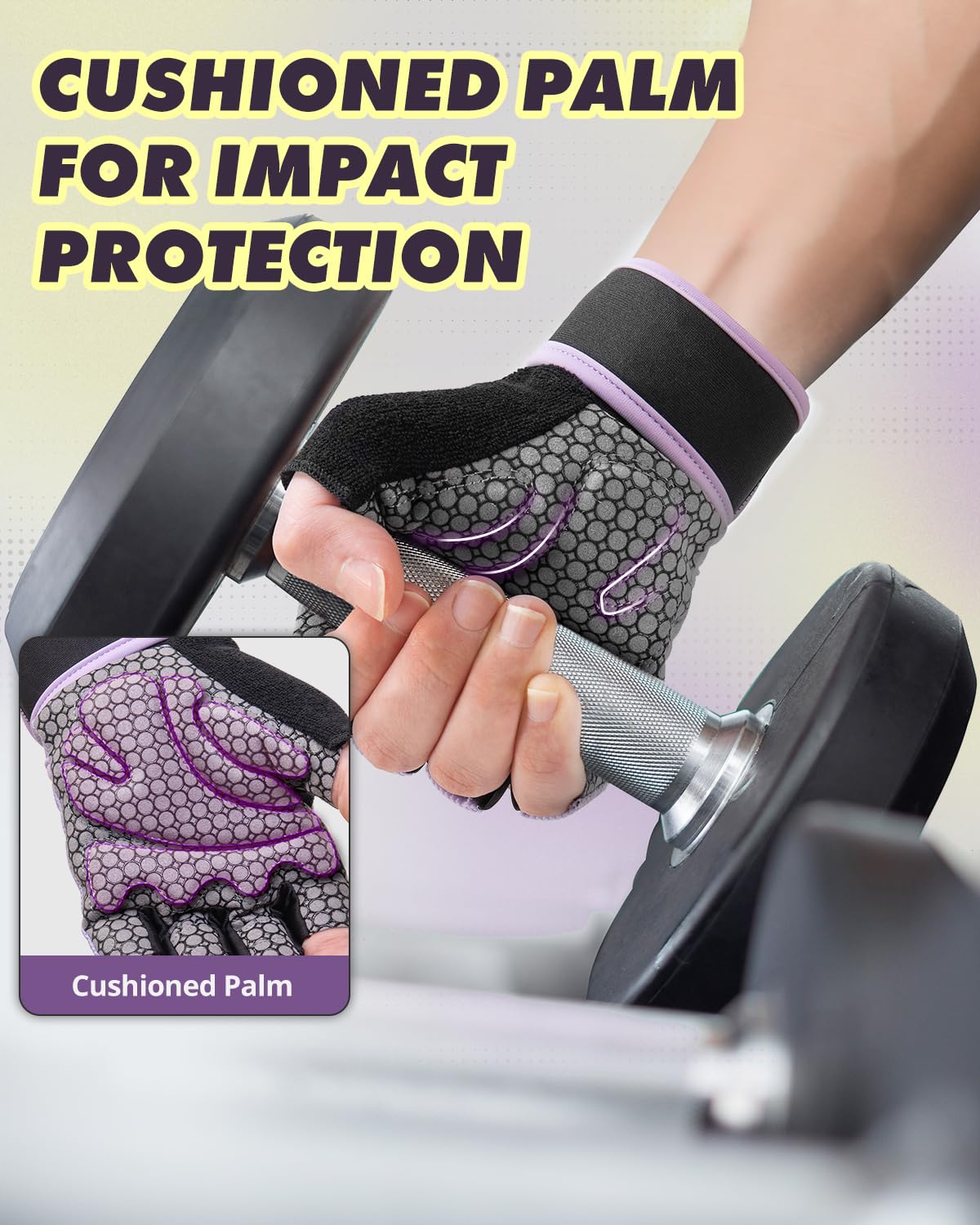 Trideer Weight Lifting Gloves for Women Men with Wrist Support, Workout Gloves Women Full Palm Protection for Gym Training, Fitness, Weightlifting & Pull Ups
