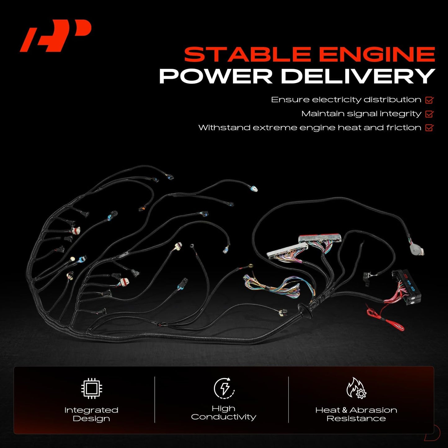 A-Premium Standalone Engine Wiring Harness Compatible with Chevrolet, GMC, Cadillac & Hummer 2003-2007 DBW LS 4.8L 5.3L 6.0L, Drive by Wire T56 Transmission