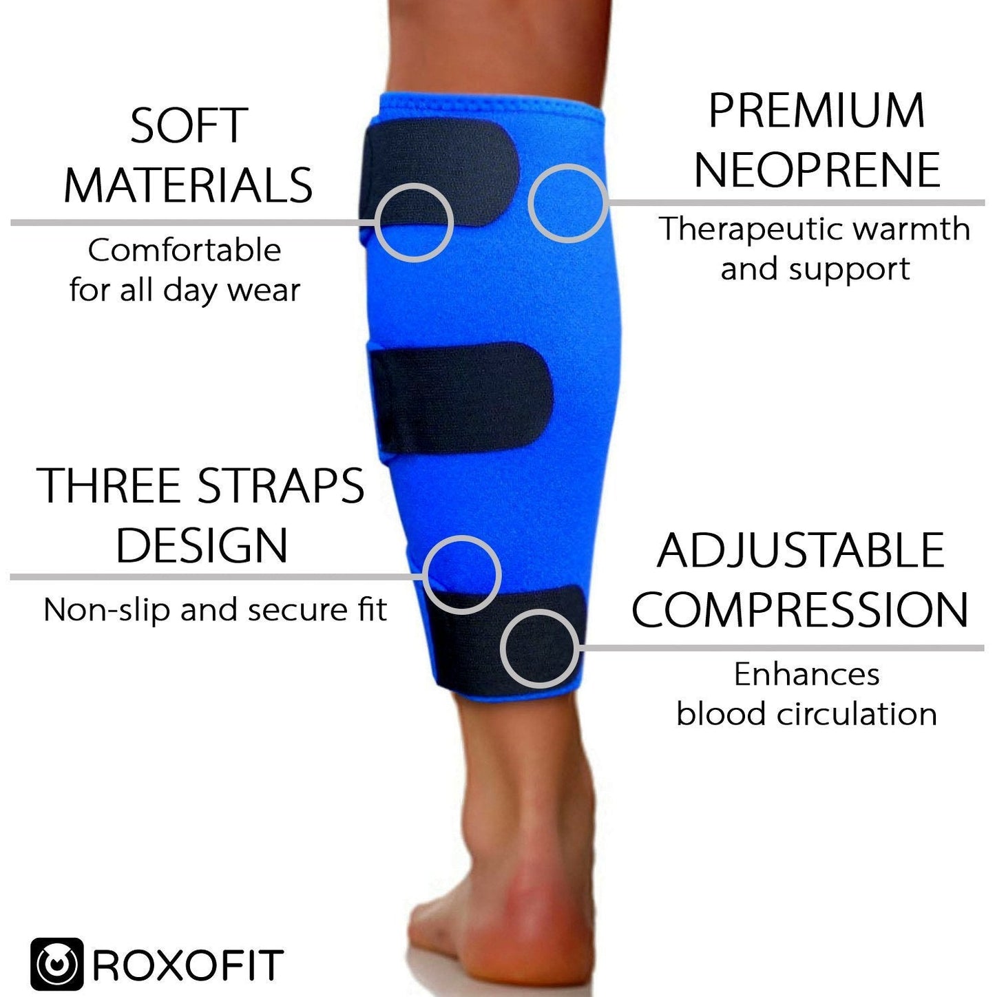Calf Brace for Torn Calf Muscle and Shin Splint Relief - Shin Splint Brace - Compression Sleeves for Women Calf Compression Sleeve Men, Shin Splint Compression Sleeve, Compression Calf Sleeve Women, Calf Compression Sleeve Women, Calf Sleeves for Men, Com