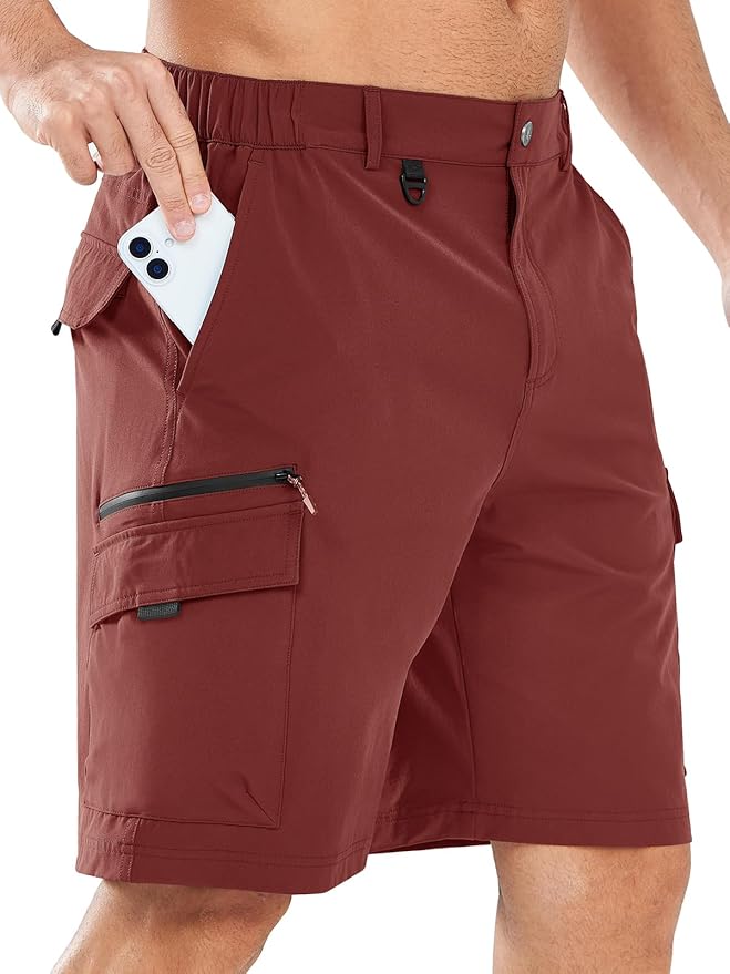 NORTHYARD Men's Cargo Hiking Shorts 9" Lightweight Outdoor Tactical Work Camping Sport Golf Casual Travel Fishing Multipocket
