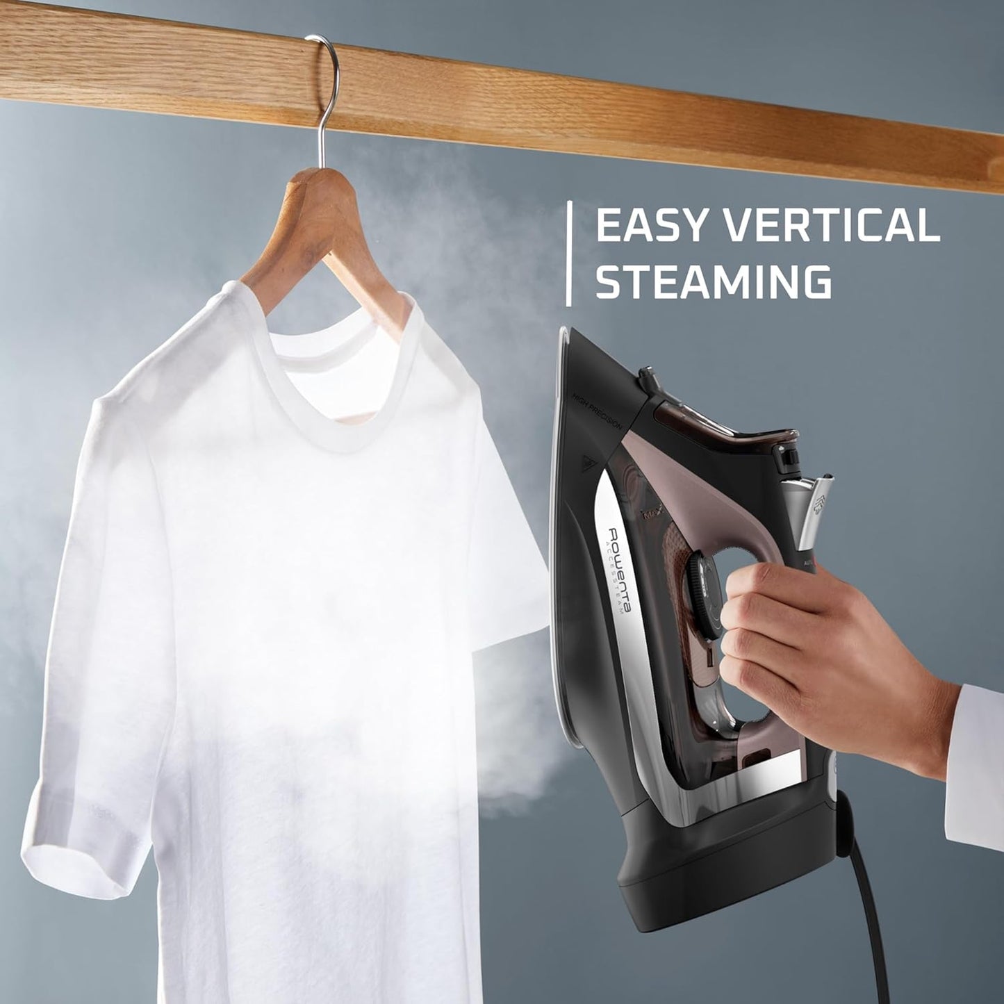 Rowenta AccessSteam Iron - Cord Reel Design with Anti-Drip Protection | DW2459U1