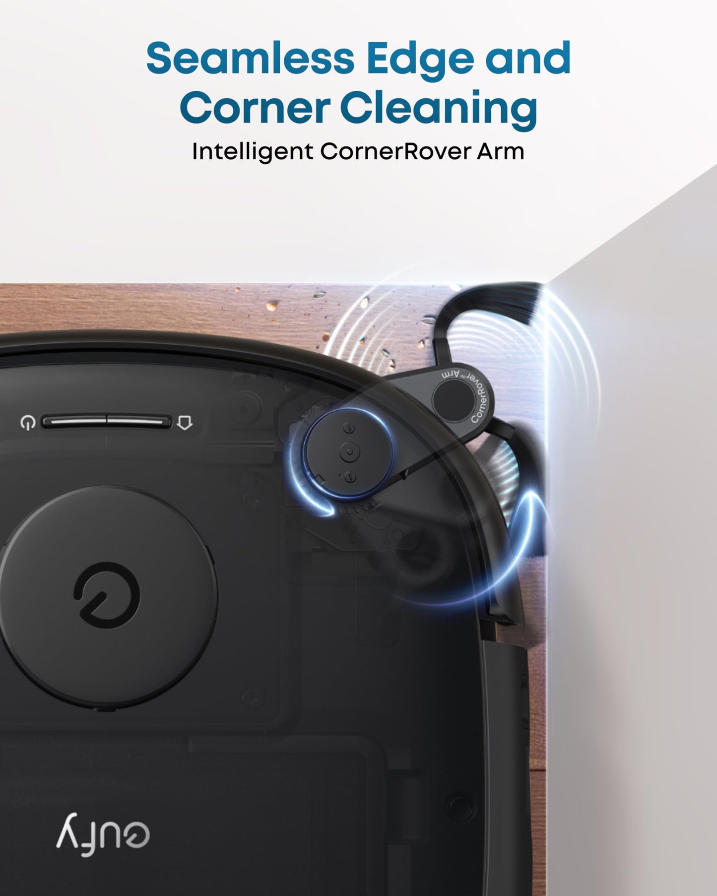 eufy Robot Vacuum E25, 20,000 Pa Suction,HydroJet Always-Clean Roller Mop, All-in-One Robot Vacuum and Mop Combo, Edge-to-Corner Cleaning, Zero-Tangle Design, AI Obstacle Avoidance (Upgraded)