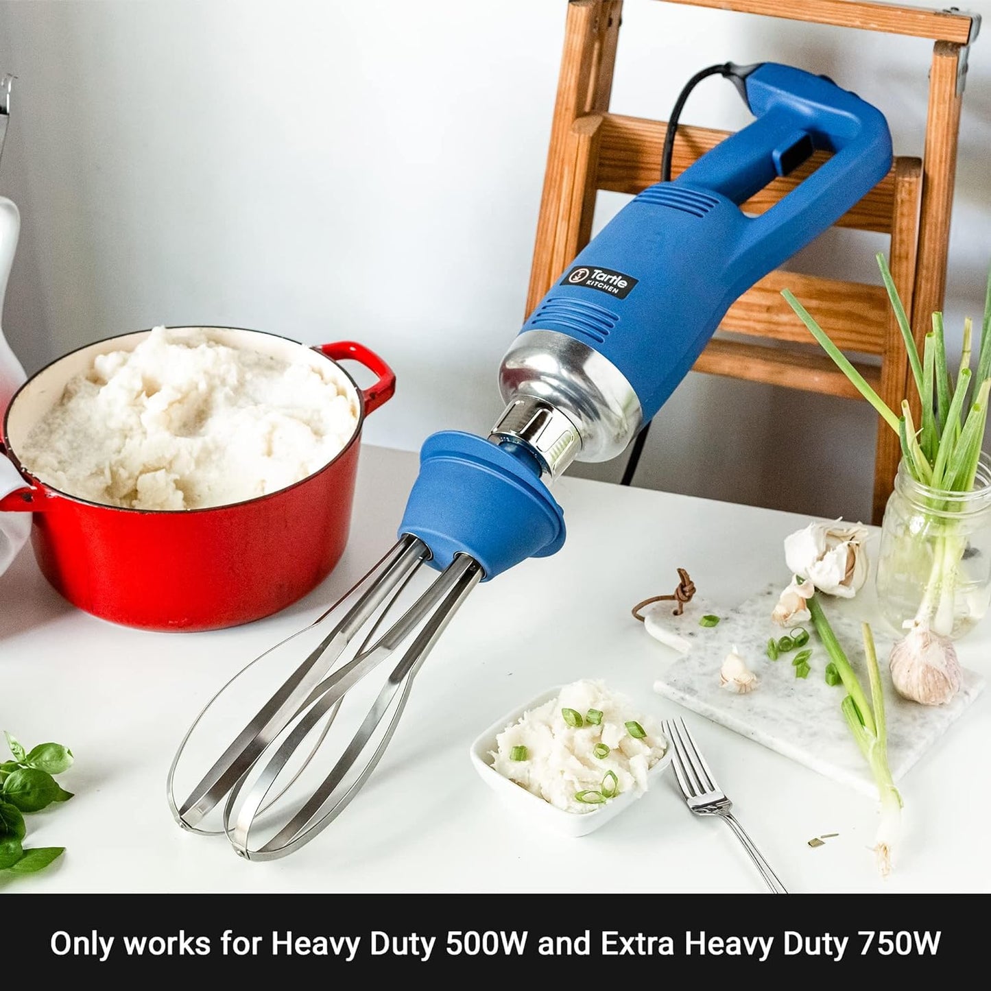 TK Tartle Kitchen Commercial Electric Immersion Blender Heavy Duty Removable Whisk Attachment ONLY- 500W & 750W compatible