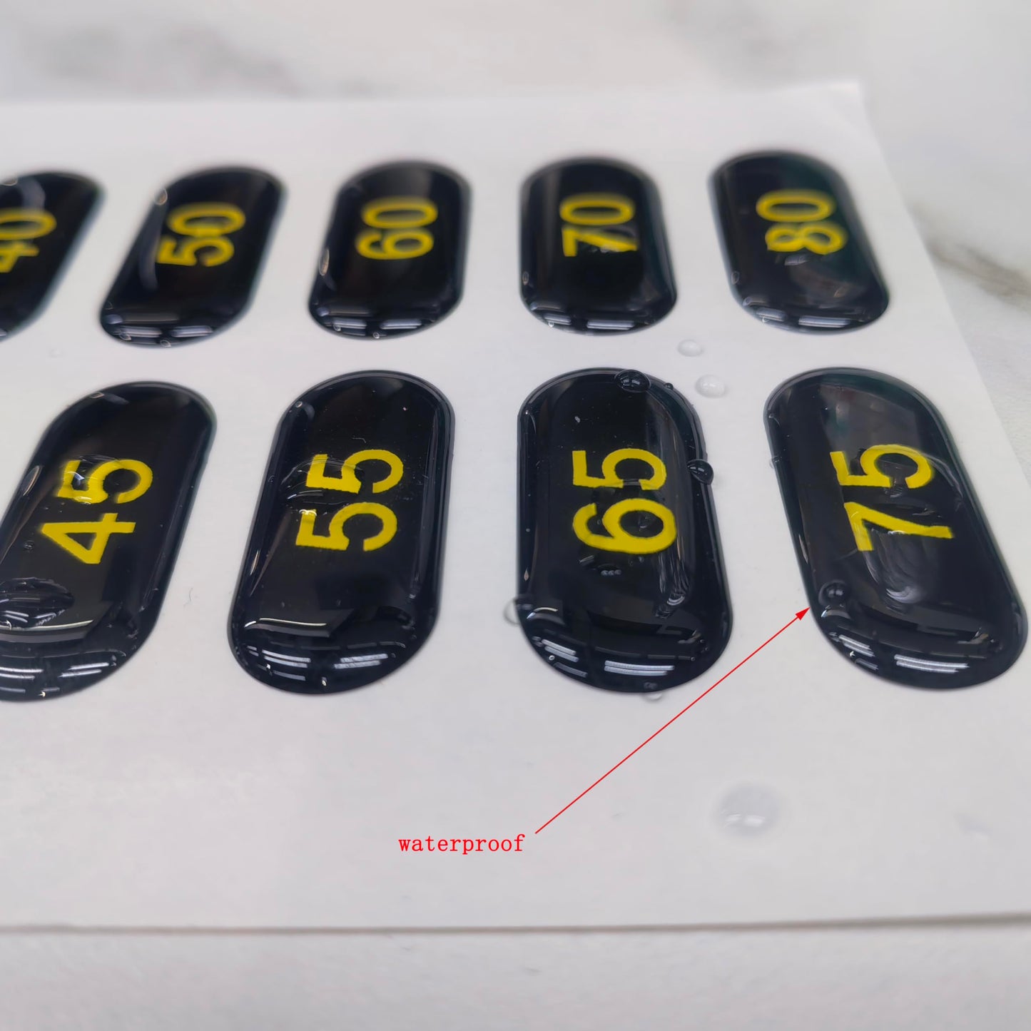5-80 Weight Stack Stickers for Gym Machine