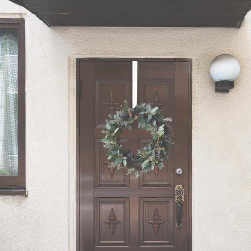 4 Pack Wreath Hangers - Heavy Duty Over The Door Hooks for Towels, Coats & Bags | No Drill, 8"-12" Size