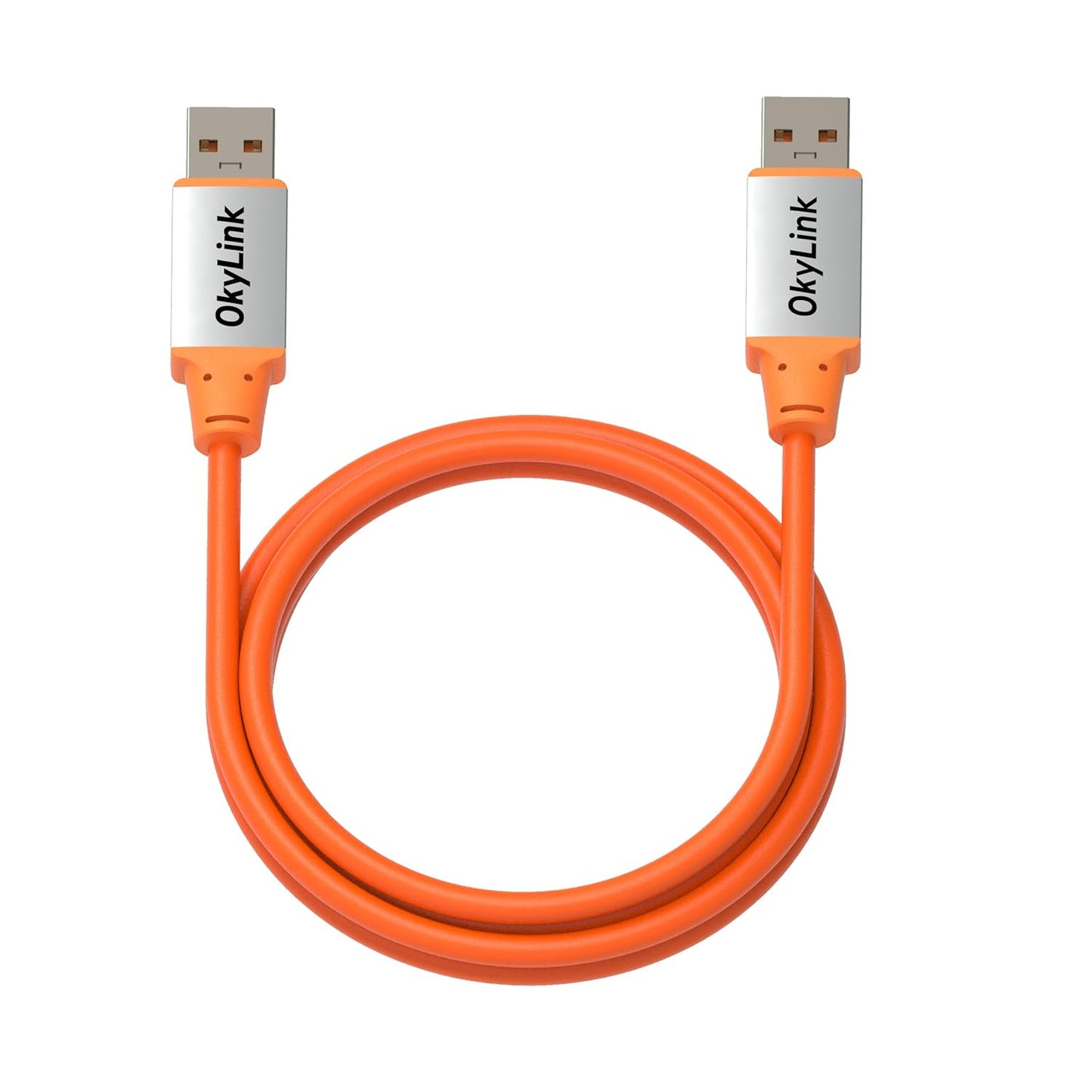 5ft (1.5M) 3.2 2 10Gbps OkyLink USB Gen A-A Male to Male Cable - High Speed, Orange Cable