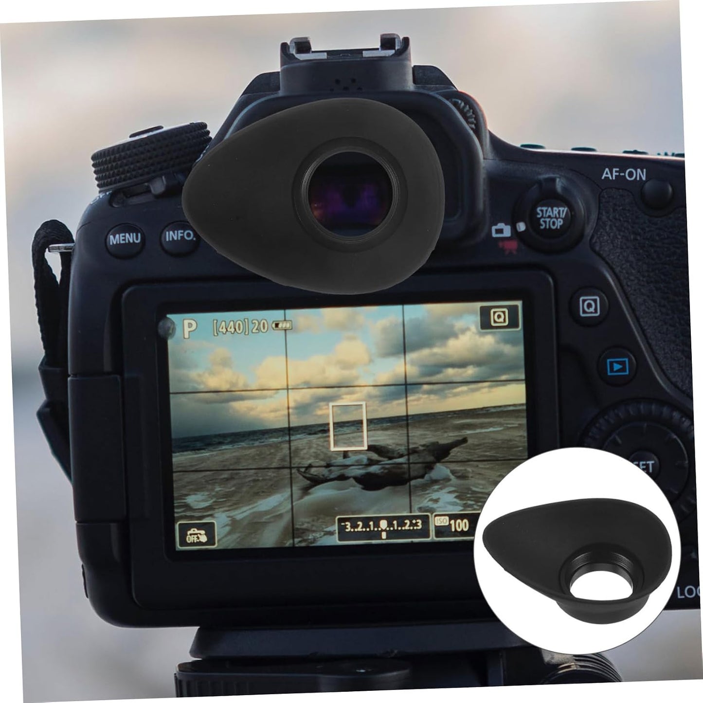 F5 F6 D4 22mm NUOBESTY Camera Eye Mask Rubber Eye Cup for Viewfinder Part Comfortable Eye Shade
