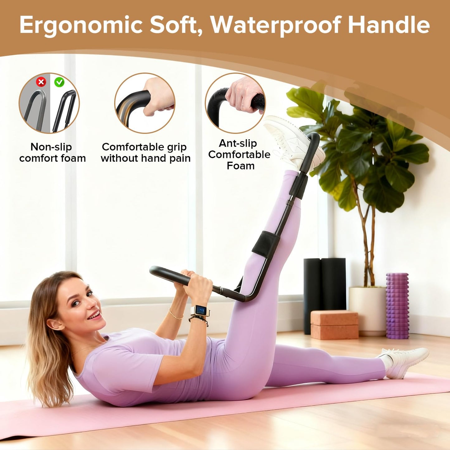 Hamstring Stretcher, Knee Extension Device for Knee Extension & Pain Relief, Adjustable Low Back, Calf, Leg & Hip Stretching Device for Flexibility, ACL Surgery Recovery Physical Therapy Equipment