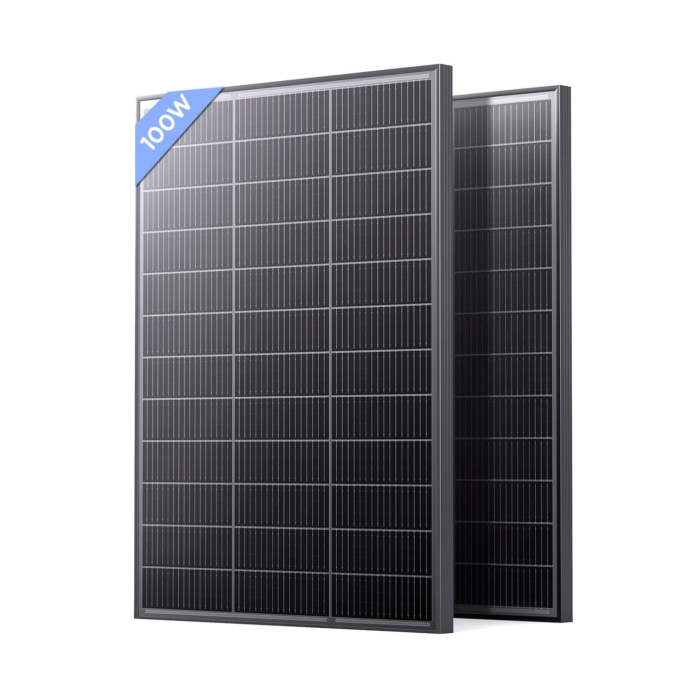 Callsun N-Type 16BB 200 Watt Solar Panel, 2×100W Solar Panels, 25% High Efficiency Monocrystalline PV Module,Compact Space-Saving for RV, Van, Marine, Cabin & Off-Grid 12/24VSystems