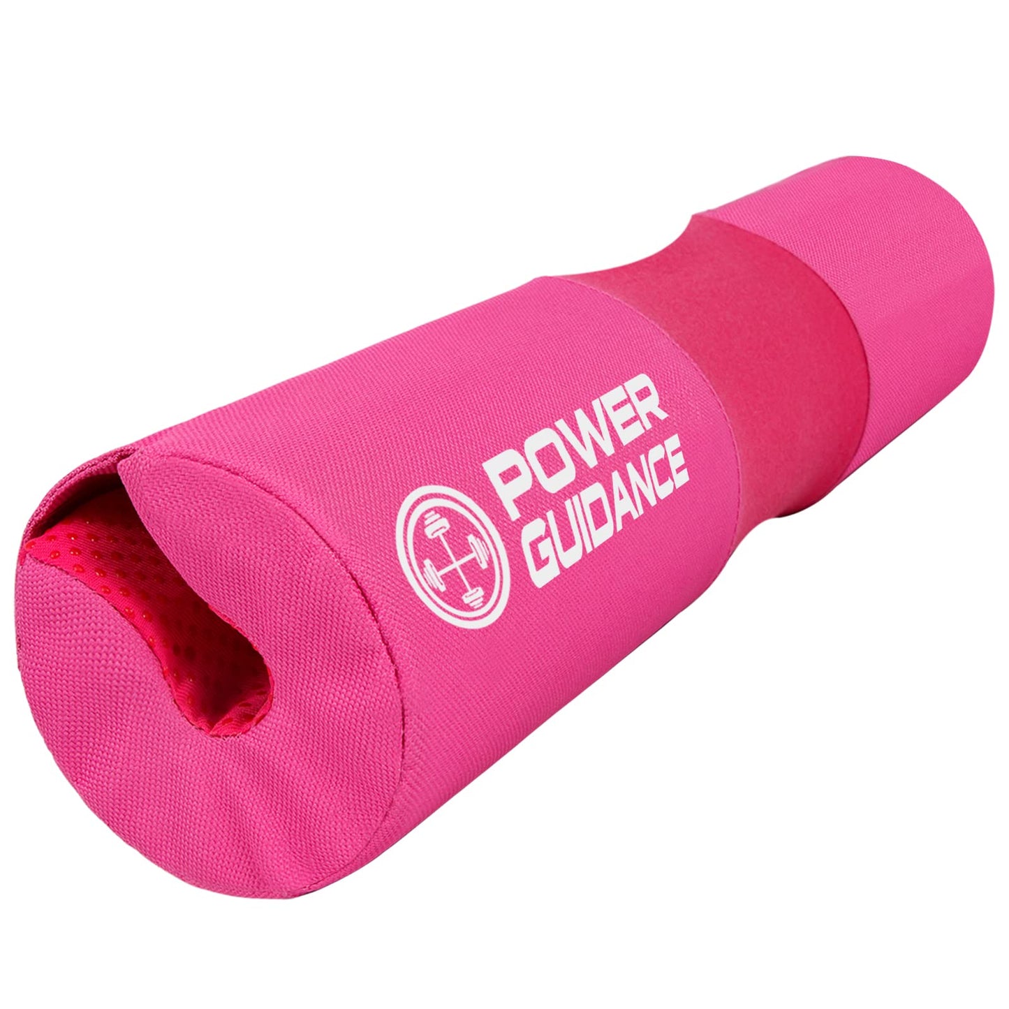 POWER GUIDANCE Barbell Squat Pad - Neck & Shoulder Protective Pad Anti-Skid Points for Squats, Lunges, Hip Thrusts, Weightlifting - Fit Standard and Olympic Bars, Pink
